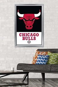 NBA Chicago Bulls - Logo 21 Wall Poster, 22.375" x 34" Framed