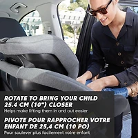 Baby Jogger City Turn Rotating Convertible Car Seat, Onyx Black