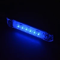 Blue Dog Marine Lumière LED bleue à profil bas de 10,2 cm pour bateaux, kayak de nuit, camping-cars et VTT, immergée dans l'eau et sans danger pour les environnements humides
