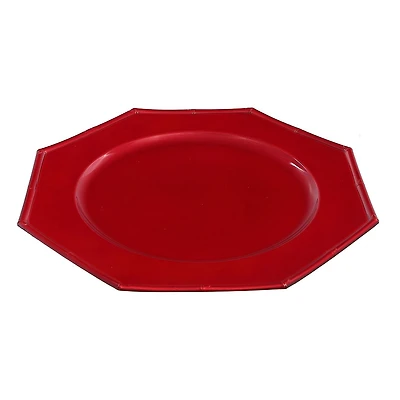 Charger Plate (Octagon) (Rouge) (13" ) - Set of 6