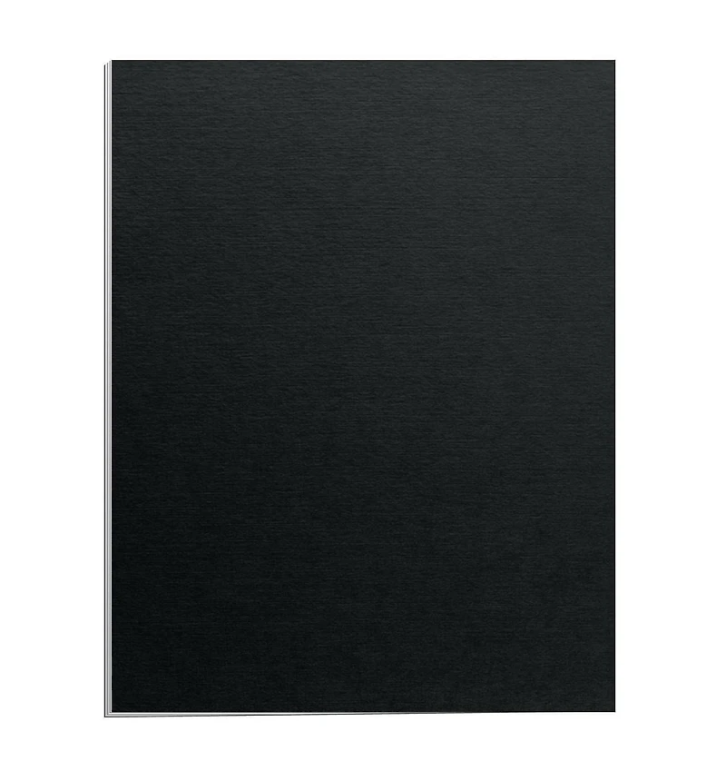 Couvertures de présentation Futura™-lettre, noir, 25/paq.