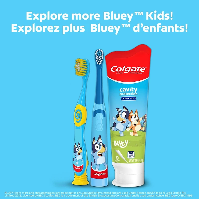 Colgate Kids Battery Toothbrush Bluey Sonic Colgate Kids Battery Toothbrush Bluey