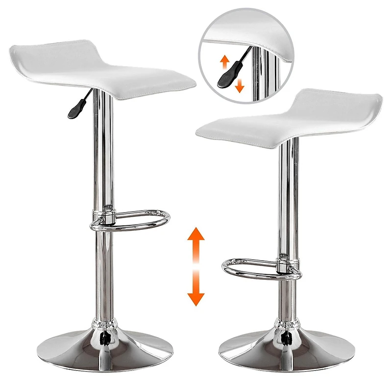 Hometrends Gaslift Swivel Barstool High Adjustable, Hometrends Gaslift Barstool