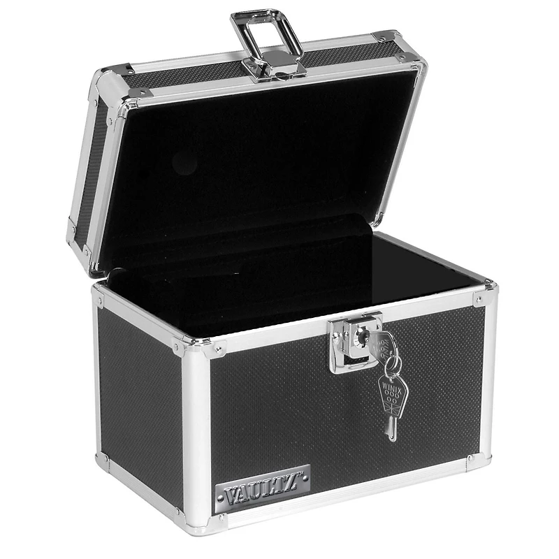 Boîte de cartes d'index Vaultz 4x6 - Noir