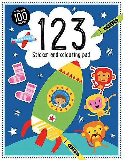 123 Autocollant et coloriage