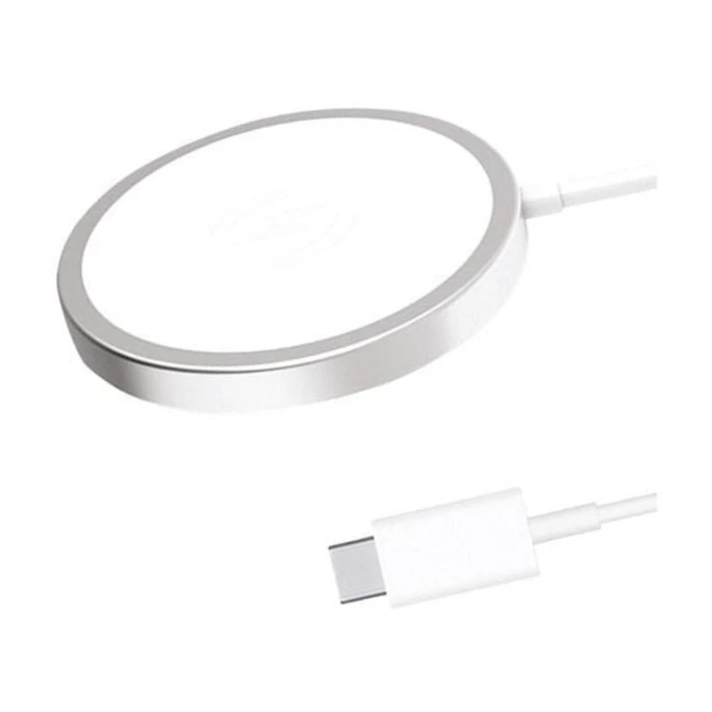 Chargeur CJ Tech rapide Magsafe sans fil 15 watts - Blanc
