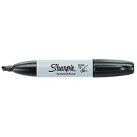 Sharpie Permanent Markers, Chisel Tip, Black, 2 Count