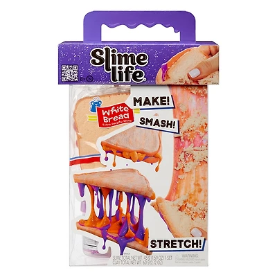 Nécessaire de gelée pour confection de beurre de cacahuètes/d’arachides et confiture avec croustilles Slime Life - ingrédients à déballer pour créer, âge 8 ans et +