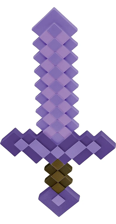 Disguise Minecraft Enchanted Purple Sword Accessory Costume
