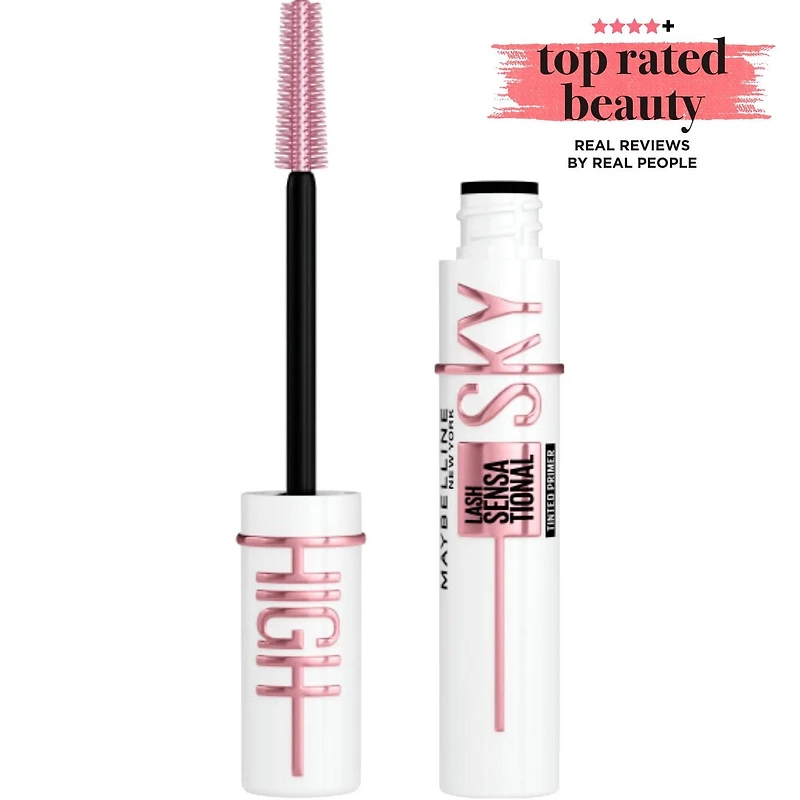 Maybelline Lash Sensational Sky High Base Teintée, Enrichie de Sérum, Avec Ceramide & Vitamin B5, Amplifie les Cils, 7.7ml base teintée pour mascara