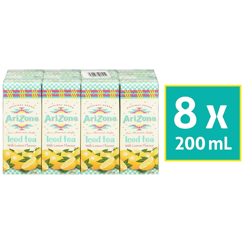 Thé glacé au citron 100 % naturel Arizona 8 X 200ML