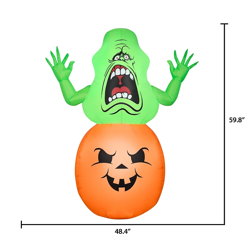 Airblown Slimer sur Pumpkin MD Ghostbusters