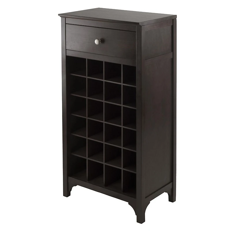 Winsome Ancona 3-Piece Wine Cabinet Modular Set in Espresso Finish - 92367