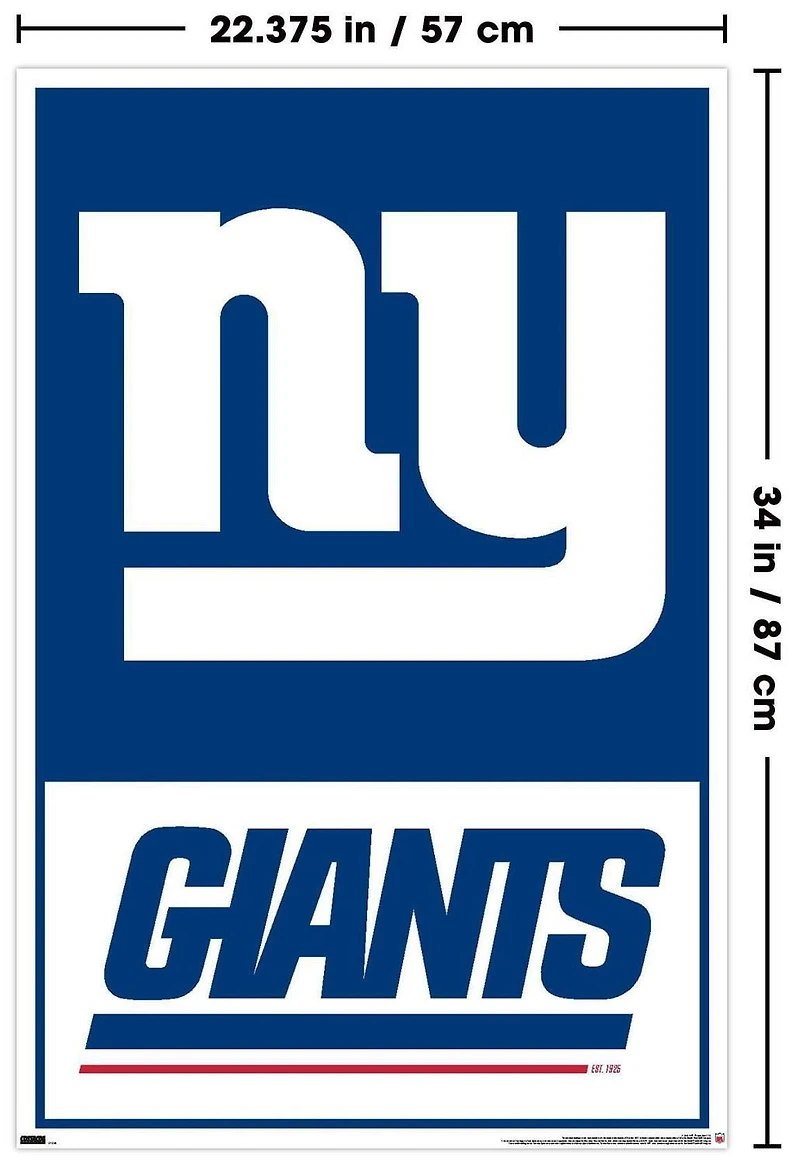 NFL New York Giants - Logo 21 Wall Poster, 22.375" x 34"