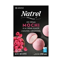 Natrel Raspberry Ice Cream Mochi, 6 x 35 ml