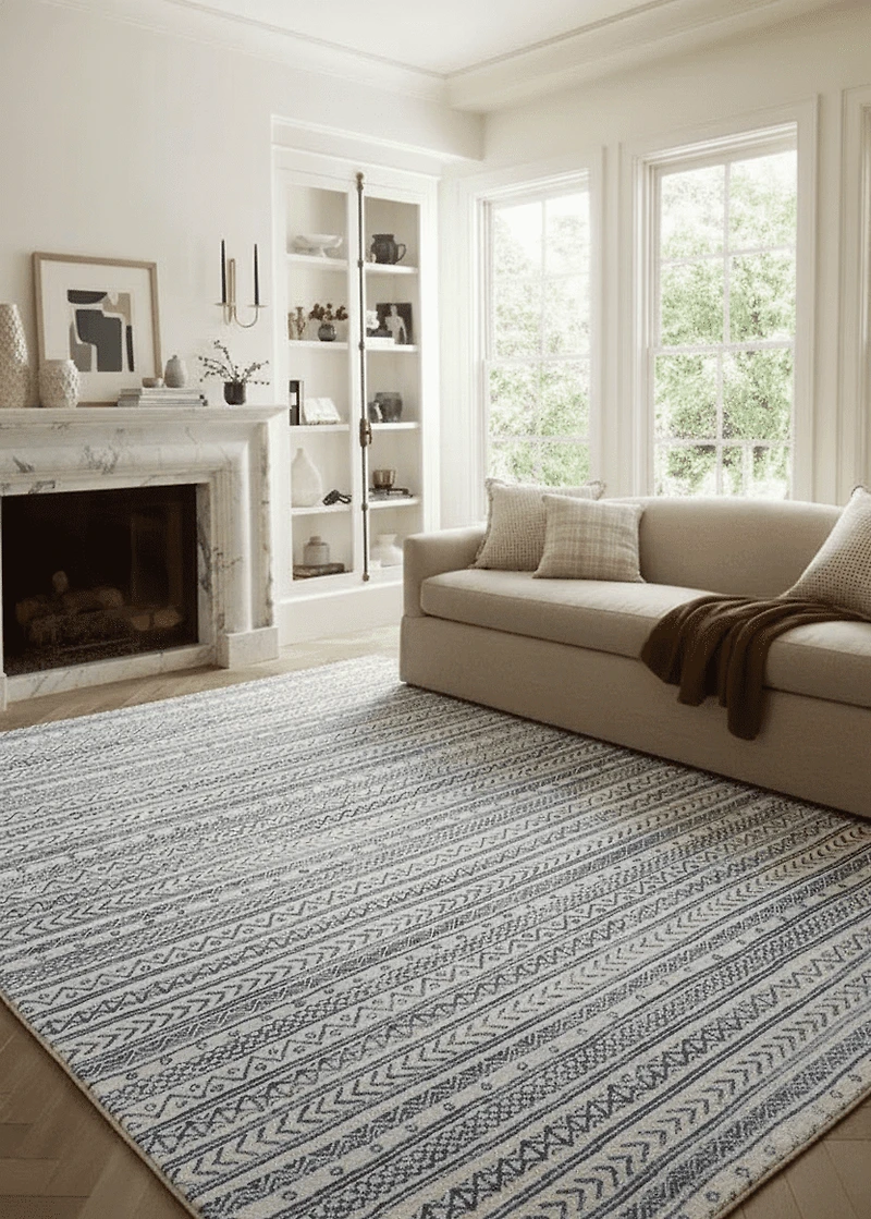 Rug Branch Havana Collection Tapis traditionnel en détresse.