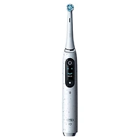 Brosse à dents électrique rechargeable Oral-B Série iO 10 avec brossettes de rechange Nettoyage optimal et brossettes de rechange Soins doux, blanc et chargeur