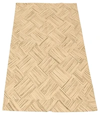 ECARPETGALLERY Tapis Fait à la Main pour Salon, Salle à Manger et Chambre à Coucher Transitionnel Collection Moldovia Patch 5'2" x 8'0" en Ivoire