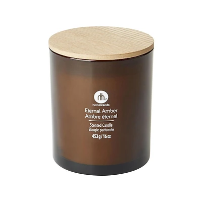 Bougie en verre parfumée Ambre éternelle hometrends