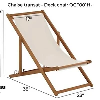 Chaise transat - Corail