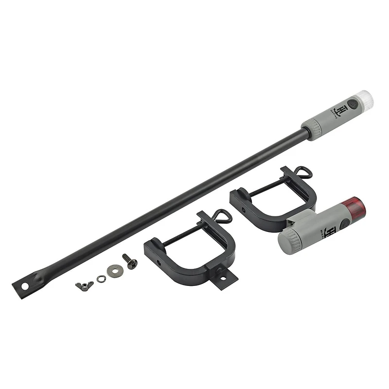 Ensemble de feux de navigation portables à pince à LED pour la proue et la poupe, fonctionnant sur batterie, faible consommation d'ampérage, double support inclus, solution d'éclairage marin polyvalen