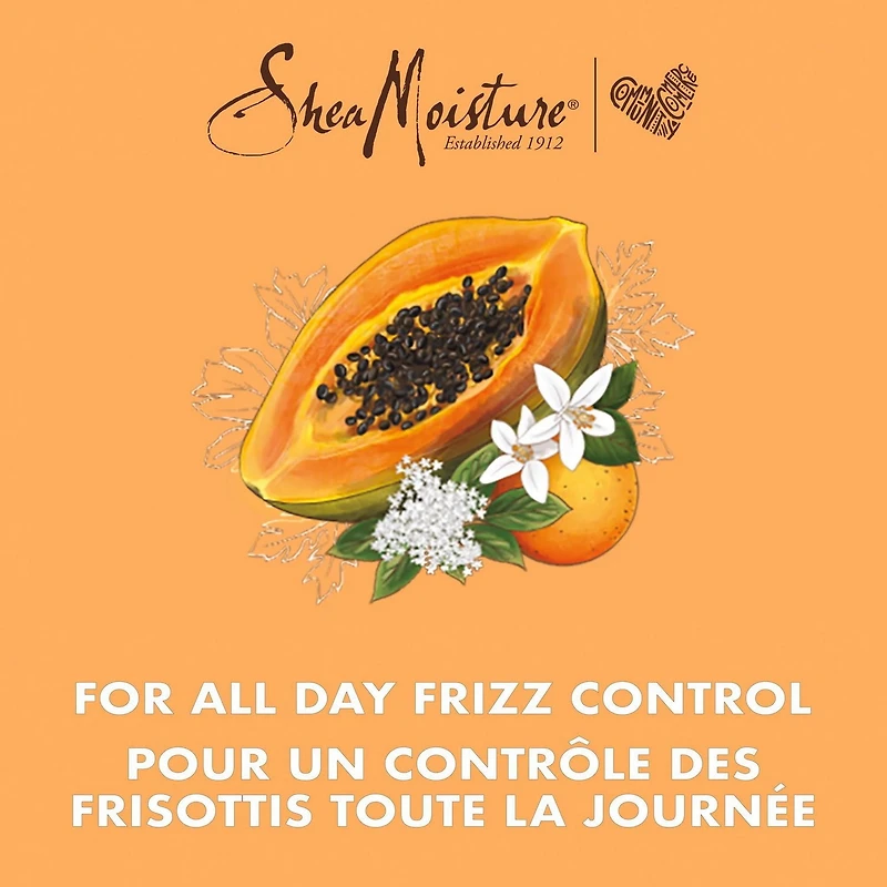 Revitalisant SheaMoisture Contrôle des frisottis Papaye et néroli pour cheveux bouclés sans parabènes