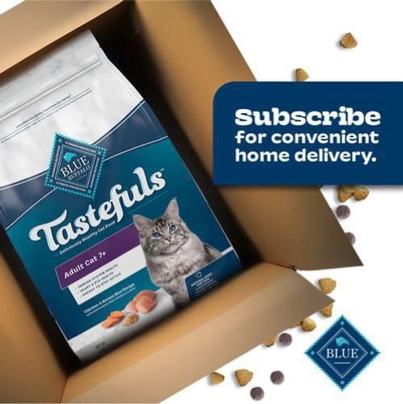 Tastefuls Mature Chicken & Brown Rice Natural Dry Cat Food, 0.9kg