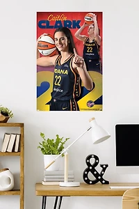WNBA Indiana Fever - Caitlin Clark 24 Wall Poster, 22.375" x 34"