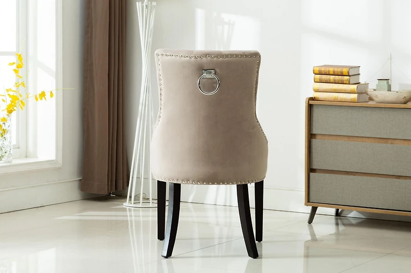 Pansy Set Of Two Accent Chairs-Grey