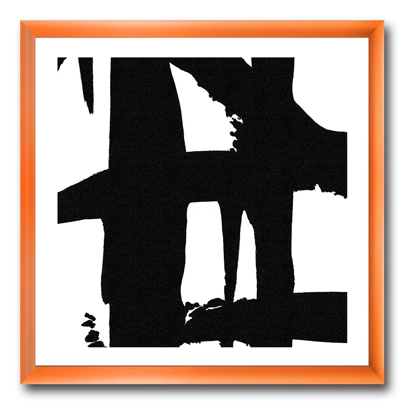 Designart Chemins croisés noir et blanc II Art mural encadré