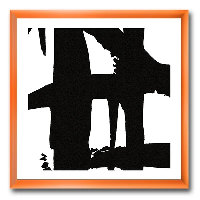 Designart Chemins croisés noir et blanc II Art mural encadré