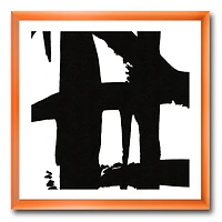 Designart Chemins croisés noir et blanc II Art mural encadré