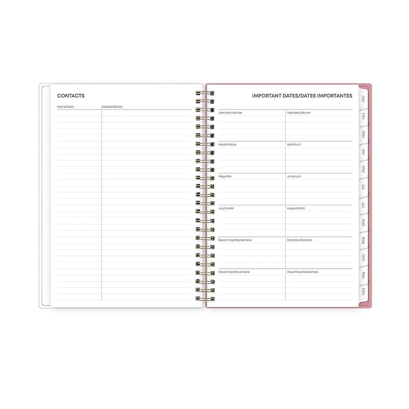 2024 Weekly Monthly Planner, 5.875x8.625, Blue Sky, Jessie Blue