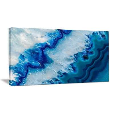 Design Art Geode Slice Macro Abstract Digital Canvas Art Print