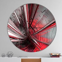 Designart Fractal 3D Profondément au Milieu horloge murale