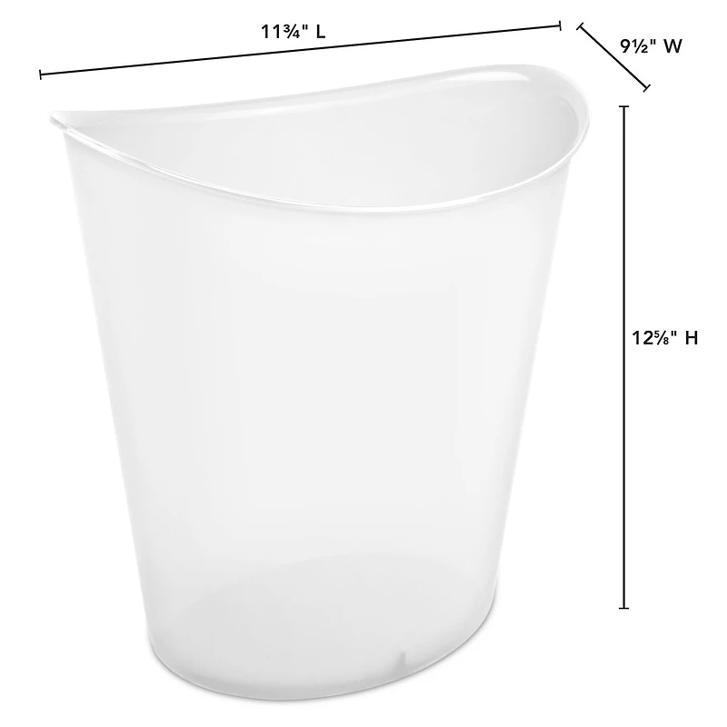 Sterilite 11.4L OVAL WASTE