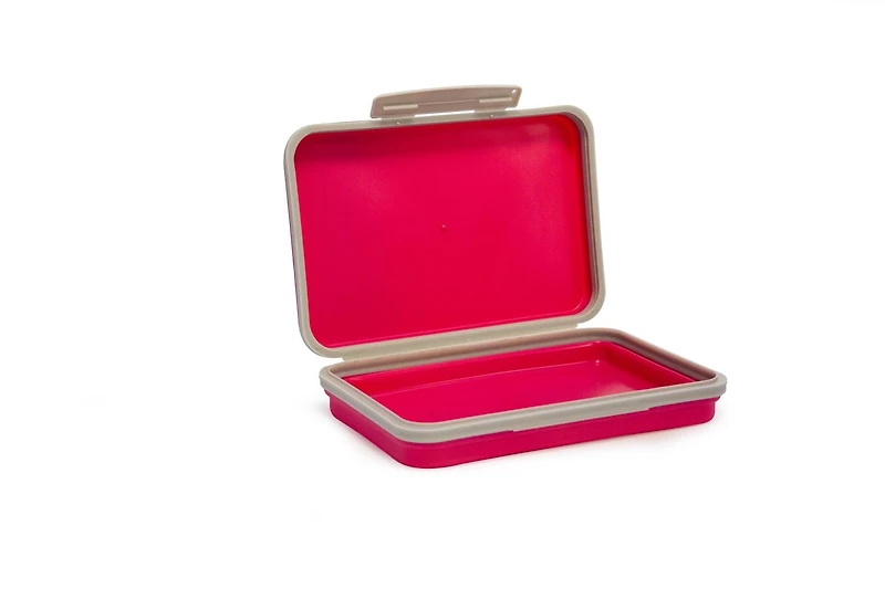 It's Academic Flexi Storage Box, Pink/Gray