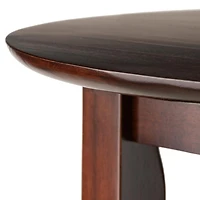 Table haute ronde Fiona 3 pièces avec 2 tabourets de bar à dossier en V de Winsome - 94385
