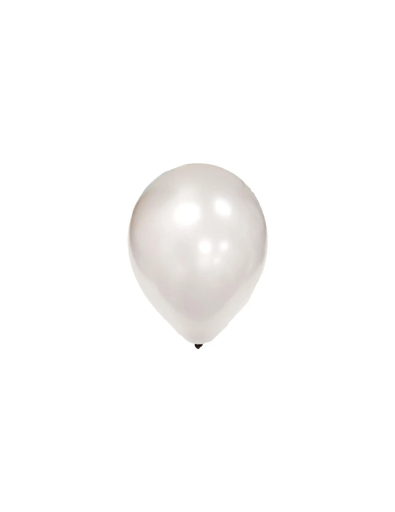 Lot de 12 ballons nacrés argentés Ballon en latex à l'hélium 12CT x 12 pouces
