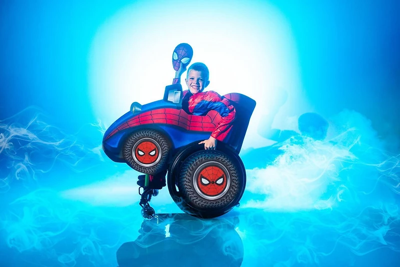 MARVEL Adaptive Black Panther Youth Costume - Combinaison imprimée avec accès au tube, jambes plus spacieuses et demi-masque en tissu