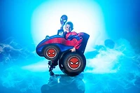 MARVEL Adaptive Black Panther Youth Costume - Combinaison imprimée avec accès au tube, jambes plus spacieuses et demi-masque en tissu