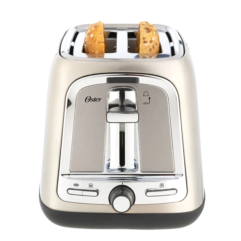 Oster 2 Slice Extra-Wide Slot Toaster, Stainless Steel