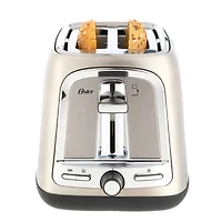 Oster 2 Slice Extra-Wide Slot Toaster, Stainless Steel