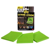 Feuillets Extrême Post-it®, EXT33-3TRYGN-C, verts, 3/paquet
