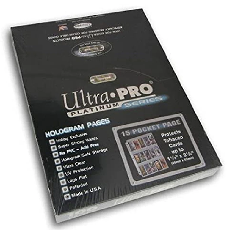 Ultra PRO 15-Pocket Platinum Page for Tobacco Cards