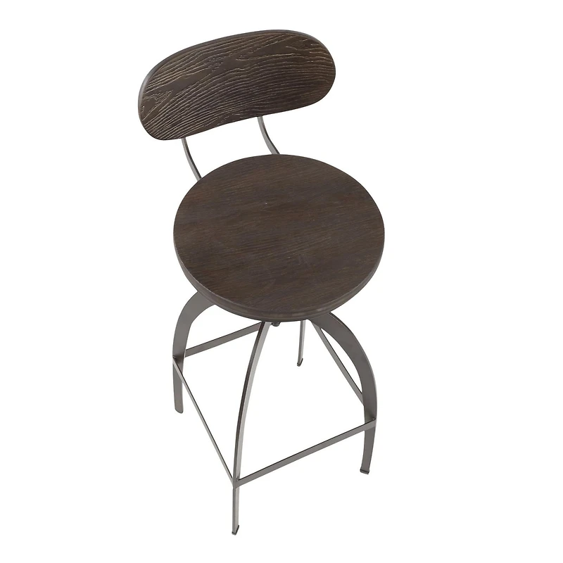 Dakota Industrial Barstool by LumiSource