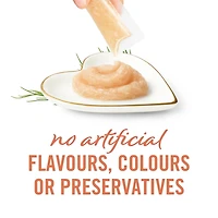 Fancy Feast Savoury Puree Naturals with Natural Salmon & Tuna in a Demi-Glace, Cat Treats 40 g, 40 g