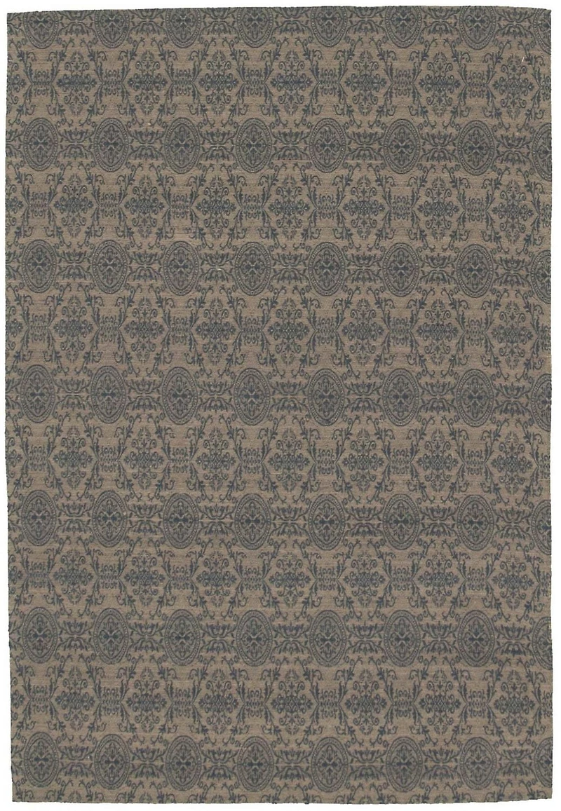 ECARPETGALLERY 4'9" x 6'9"  Transitional Collage Handmade Area Rug for Living Room, Dining Room and Bedroom in Yellow