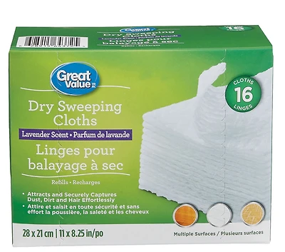 Great Value linges pour balayage à sec parfum de lavende
