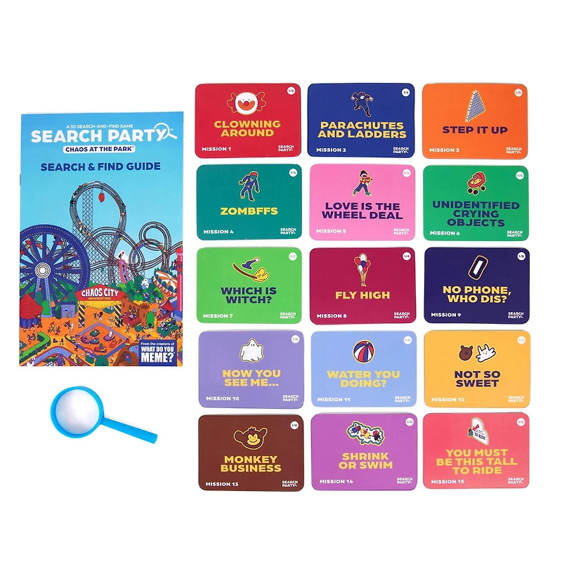 Search Party: Chaos at the Park by What Do You Meme? – Hands-On Mystery Search and Find family Board Game for Kids and Families, Ages 8+